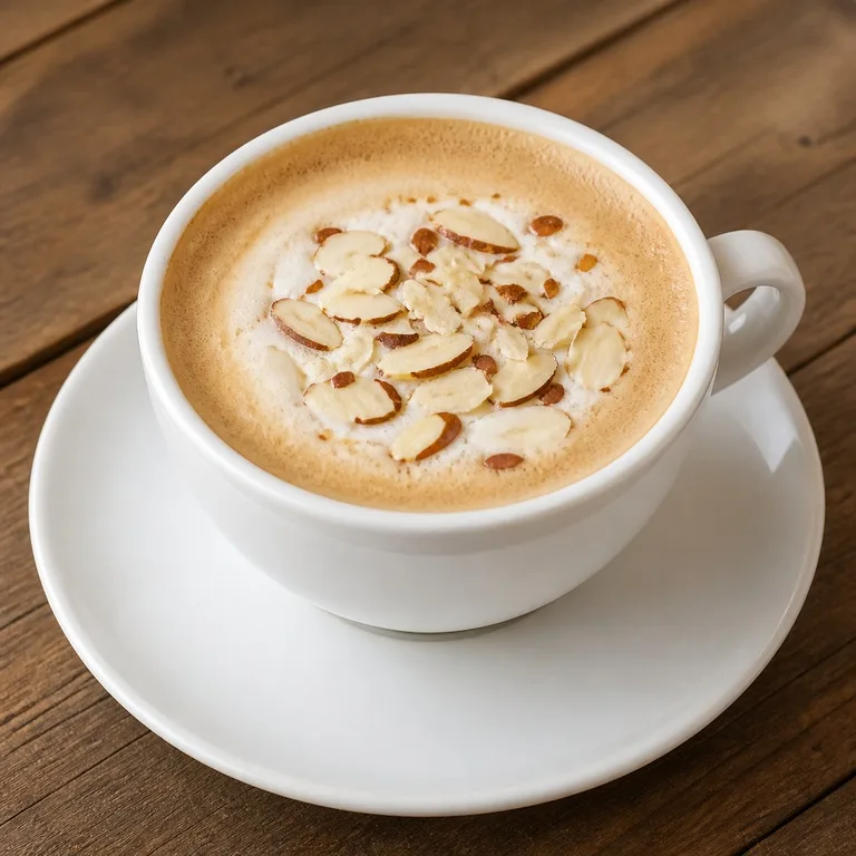Kopi Panas Almond Latte