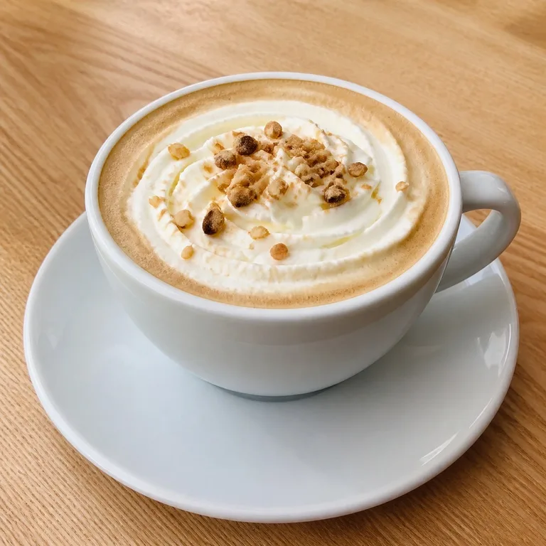 Kopi Panas Hazelnut Deep Latte