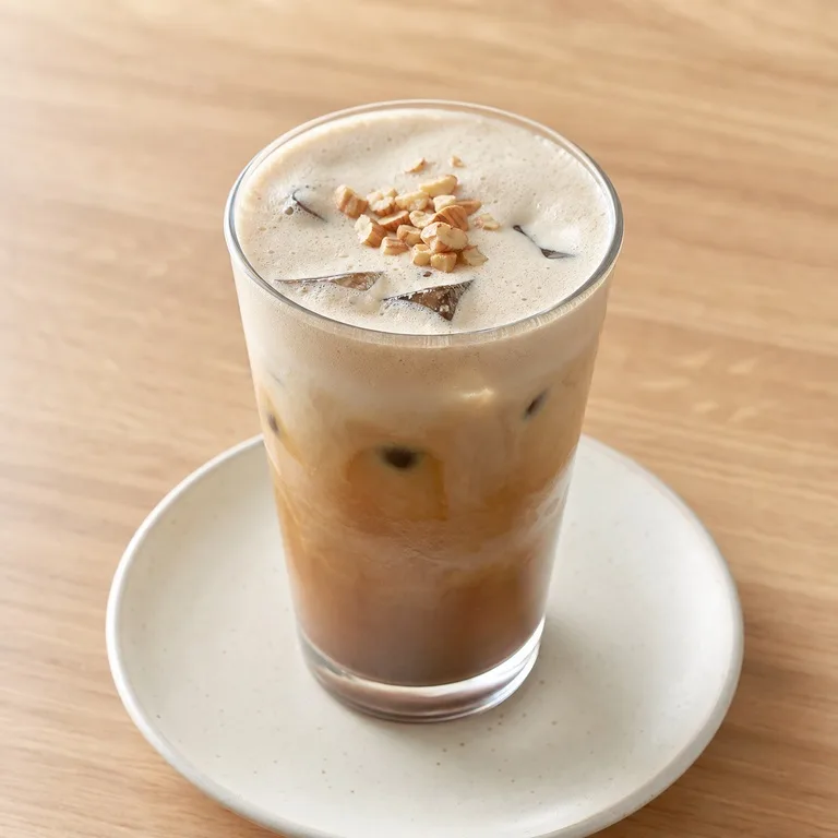 ดีแคฟนัทชือครีมลาเต้ไอซ์กาแฟ