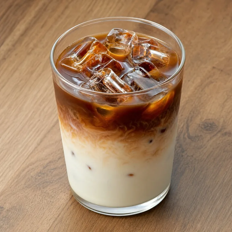 ดีแคฟโคลด์บรูนมข้นลาเต้ไอซ์กาแฟ