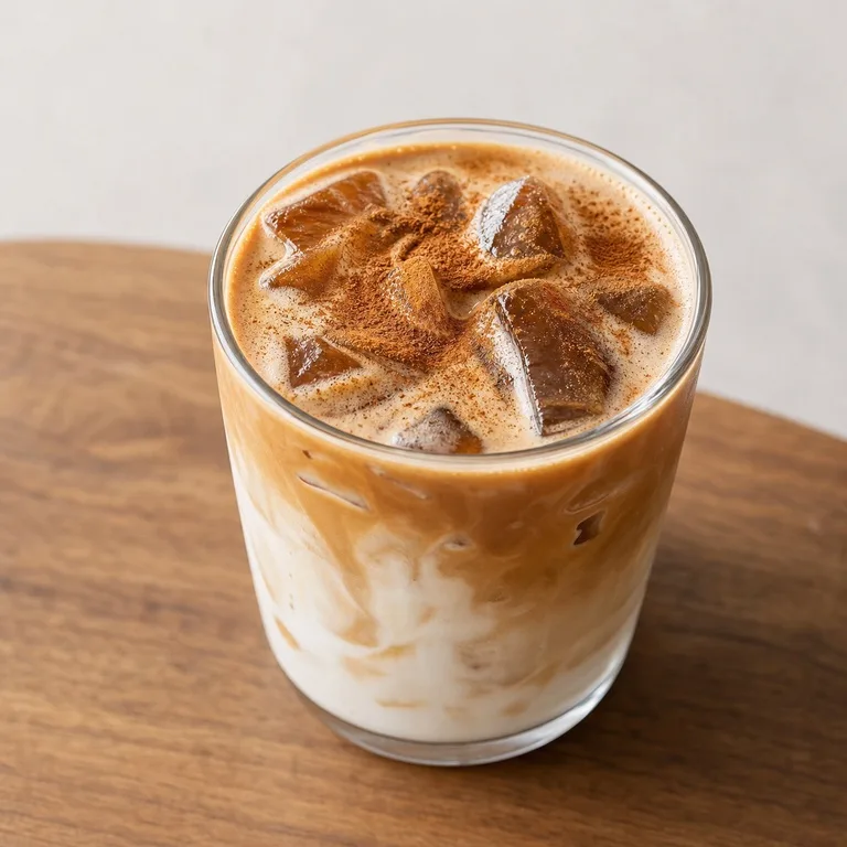 สีนาโมนลาเต้ไอซ์กาแฟ