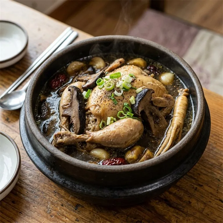 ซุปไก่ตุ๋นโสมเห็ดนึงอี