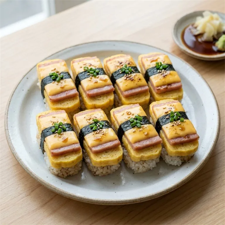 ซูชิไข่หวานแฮมชีส