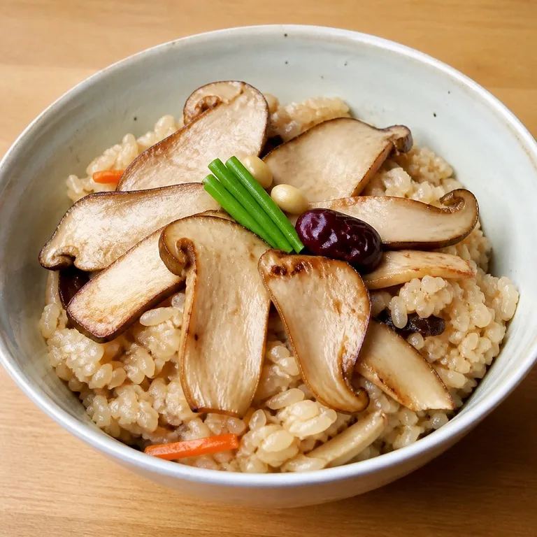 송이버섯덮밥