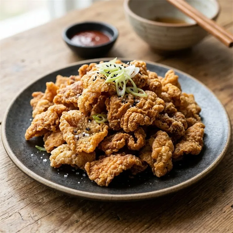 鶏皮の唐揚げ