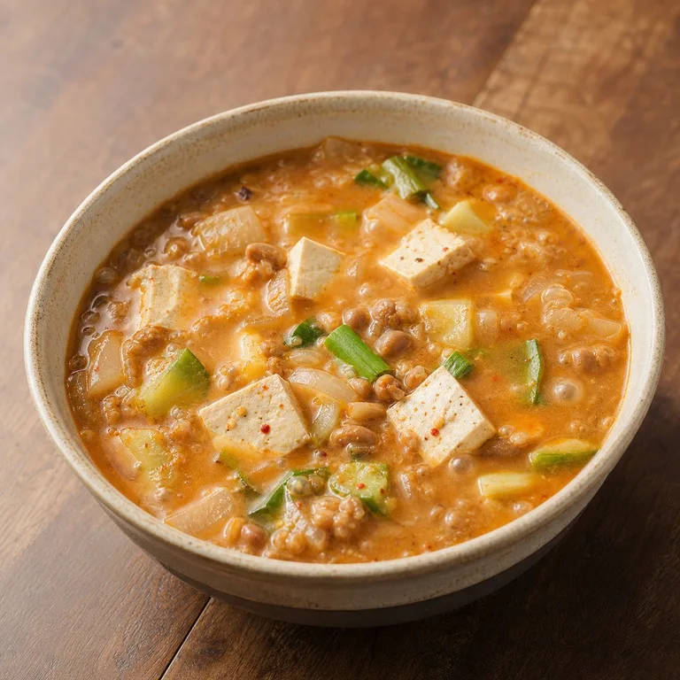 두부채소청국장찌개