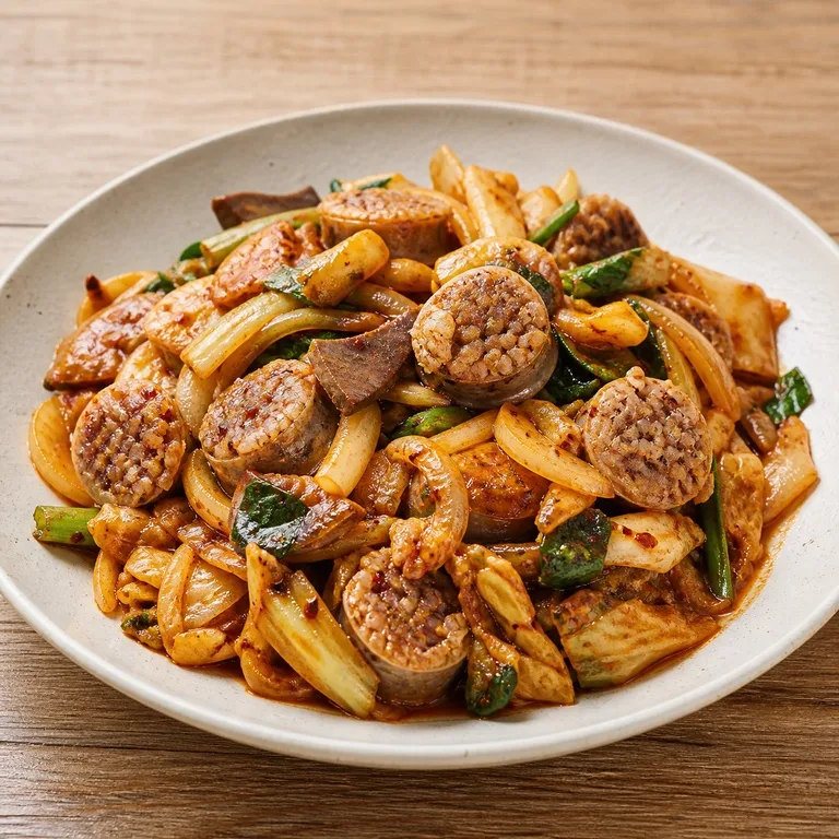 백순대순대볶음