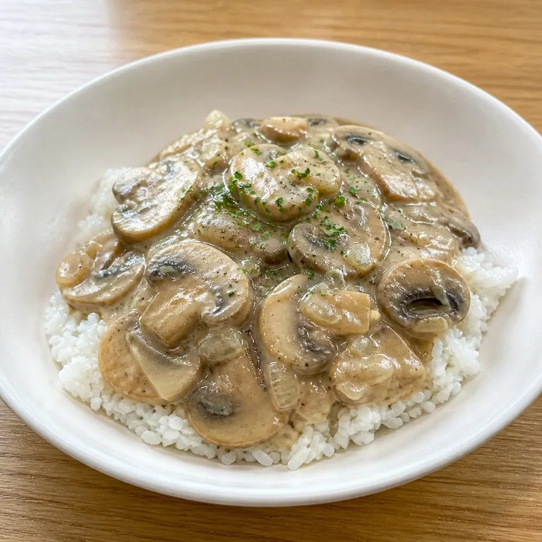 양송이덮밥