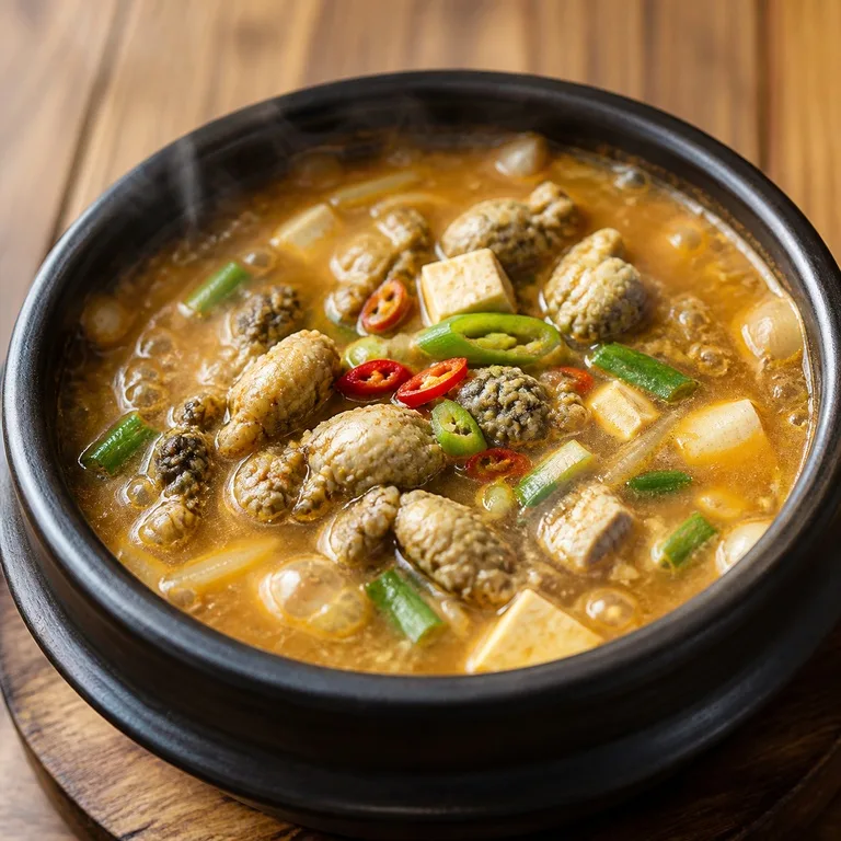 미더덕된장찌개