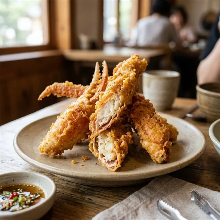 ズワイガニの唐揚げ