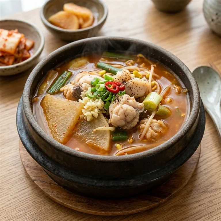 タラ頬肉のスープ