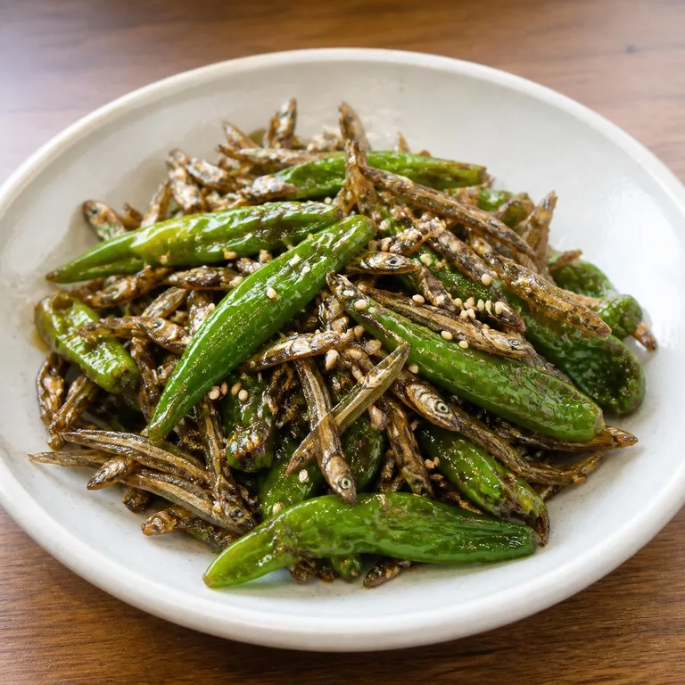 멸치꽈리고추볶음