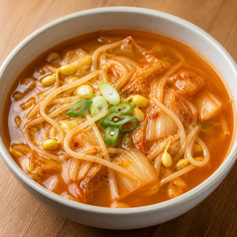 김치콩나물김치국