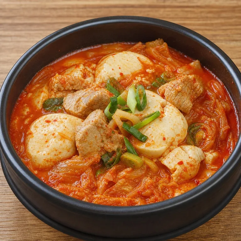 Baechugimchidwaejigogisundubujjigae