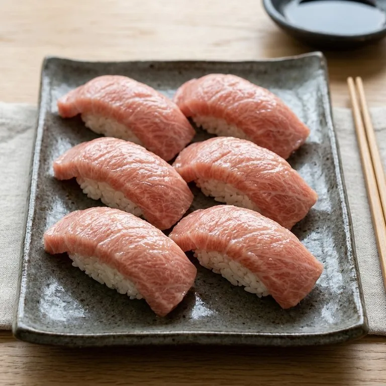 ซูชิทูน่าส่วนท้อง