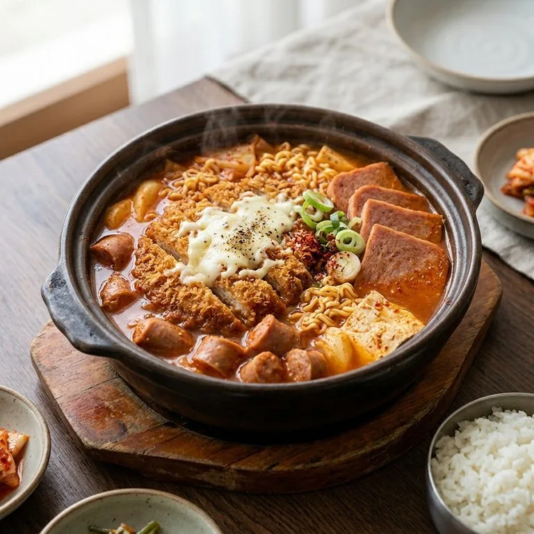 トンチスパム部隊チゲ定食