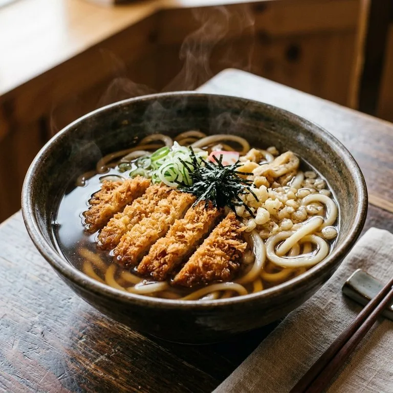 トンカツうどん定食