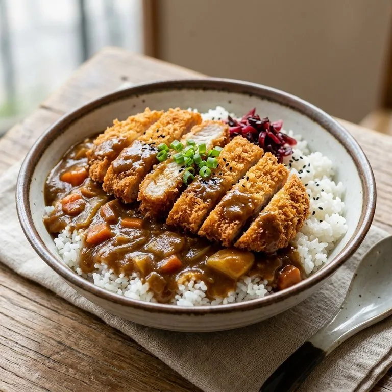 トンカツカレー丼