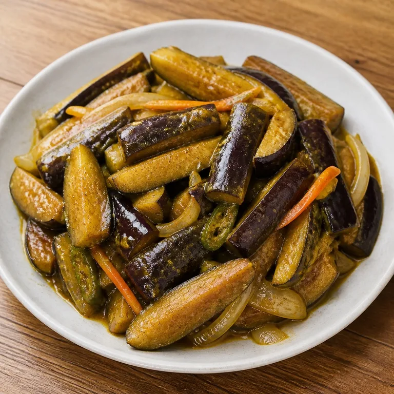なすカレー炒め