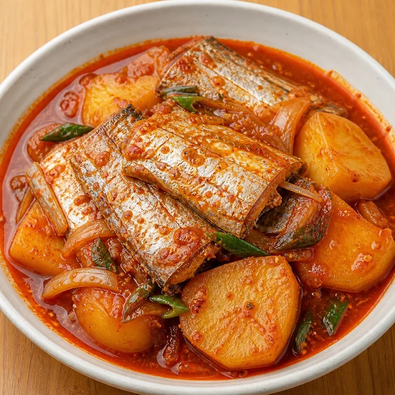 감자갈치조림