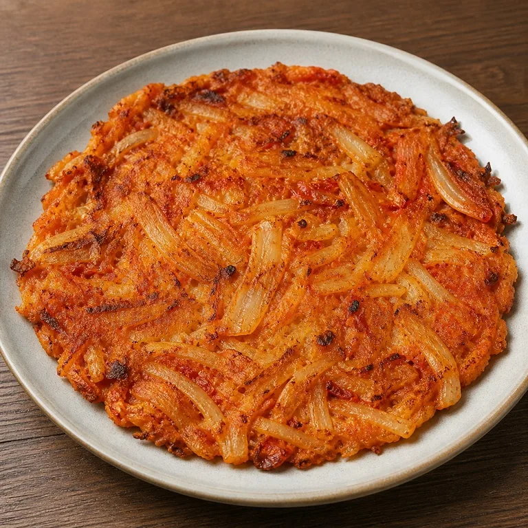 감자김치부침개