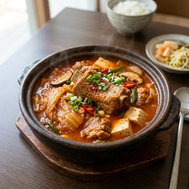 ซุปกิมจิซี่โครงหมู