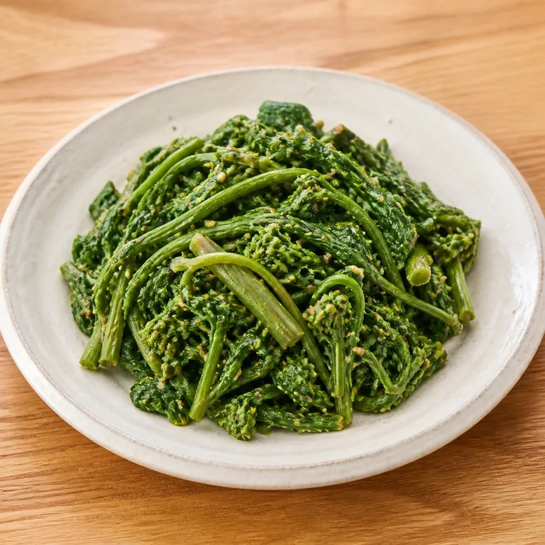 タラノキの芽ナムル料理