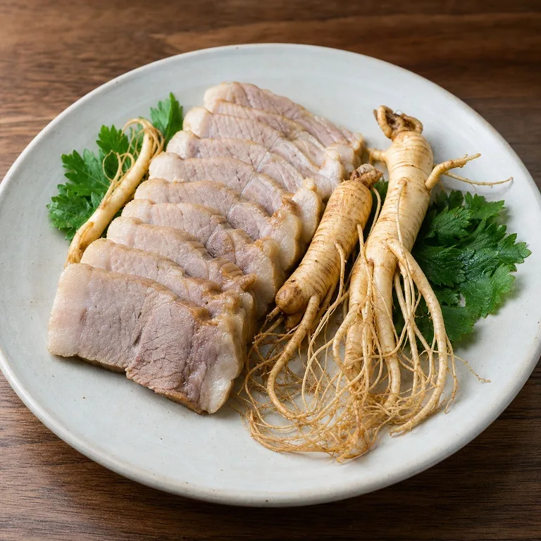 건강수삼수육