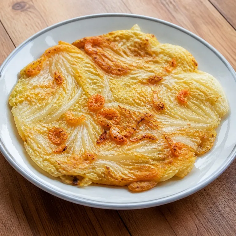 干しエビ白菜チヂミ