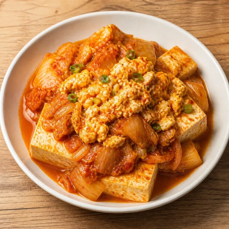 계란김치두부