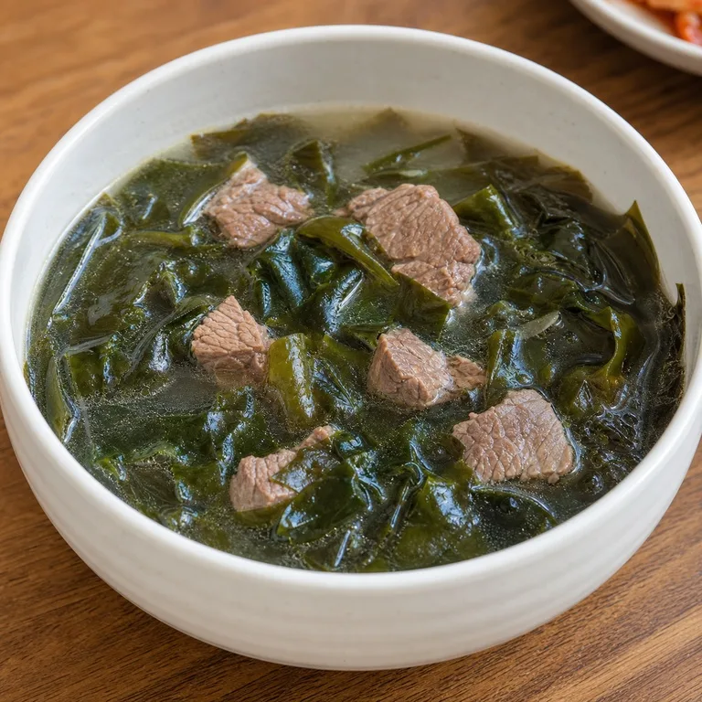 肉わかめスープ