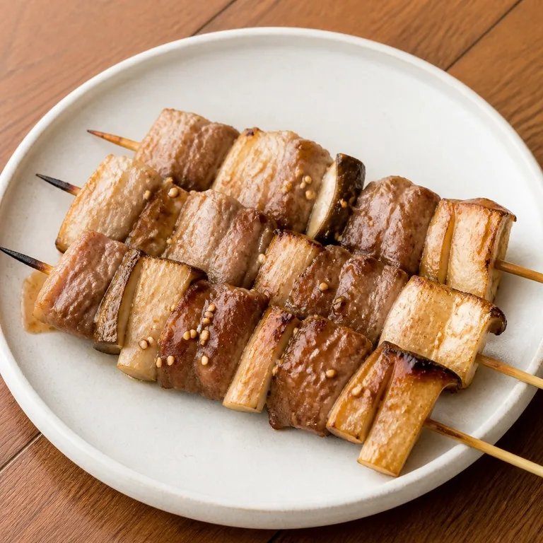 肉きのこ串焼き