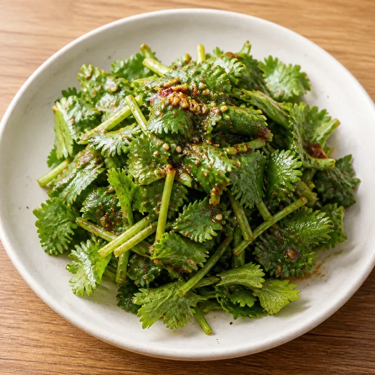 고수무침