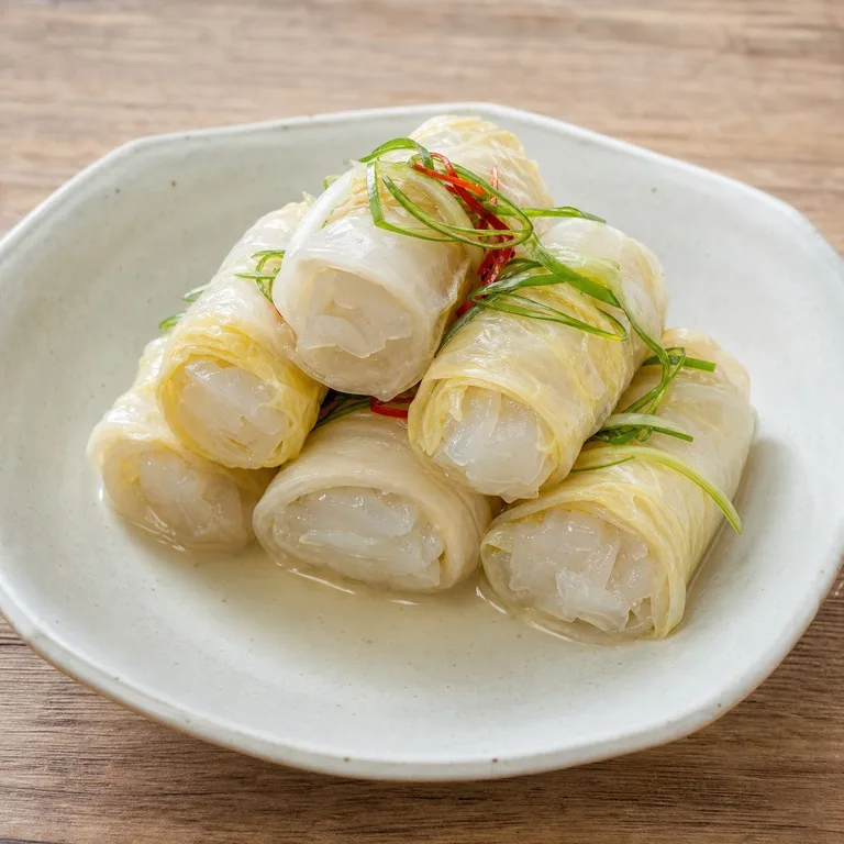 곤약백김치말