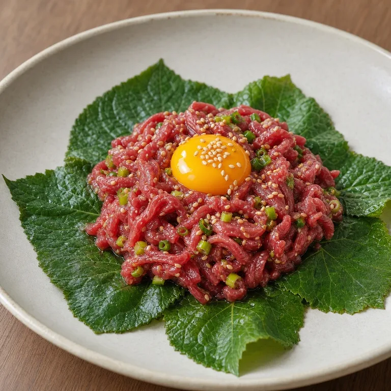 곰취육회