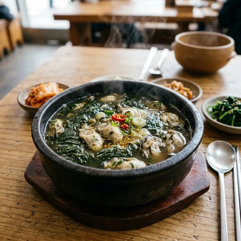 ស៊ុបសារាយសមុទ្រនិងអយស្ទ័រ