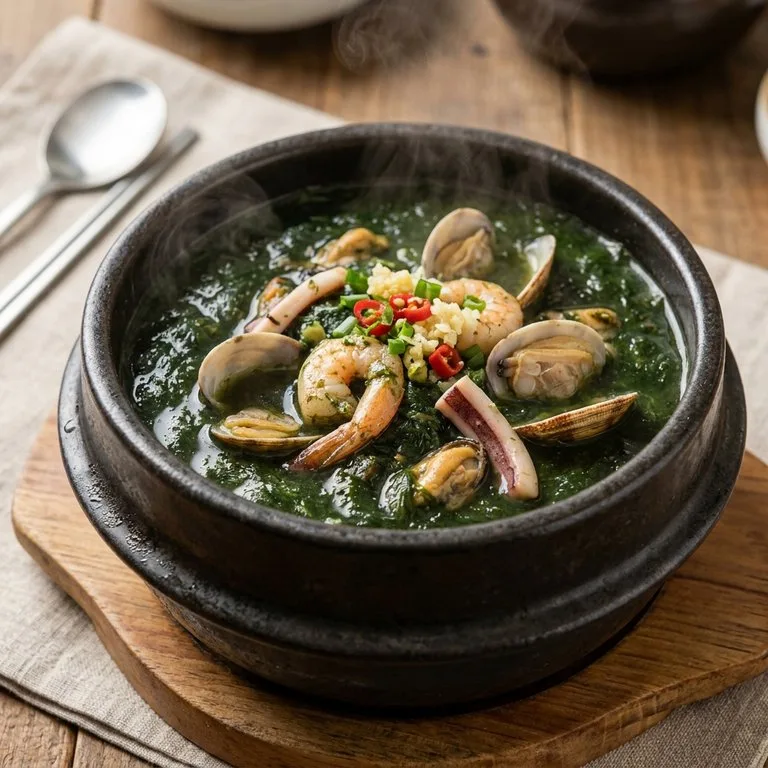ស៊ុបគ្រឿងសមុទ្រសារាយសមុទ្រ
