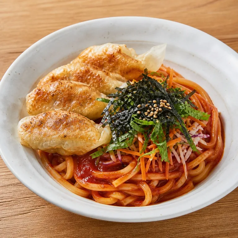 焼き餃子ビビンうどん
