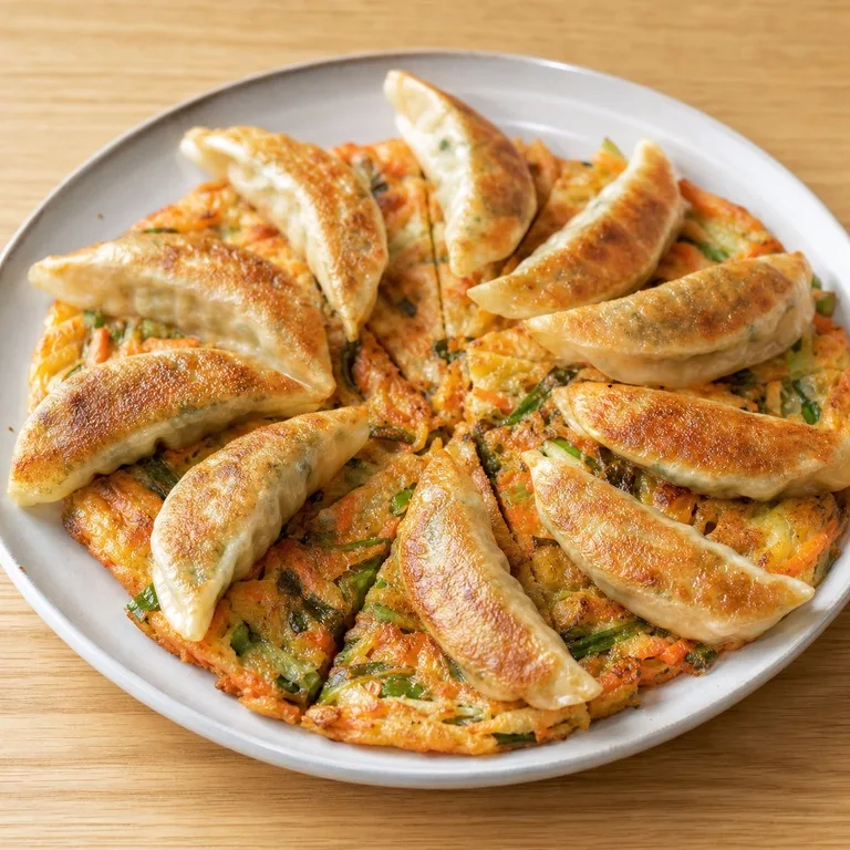 焼き餃子野菜チヂミ