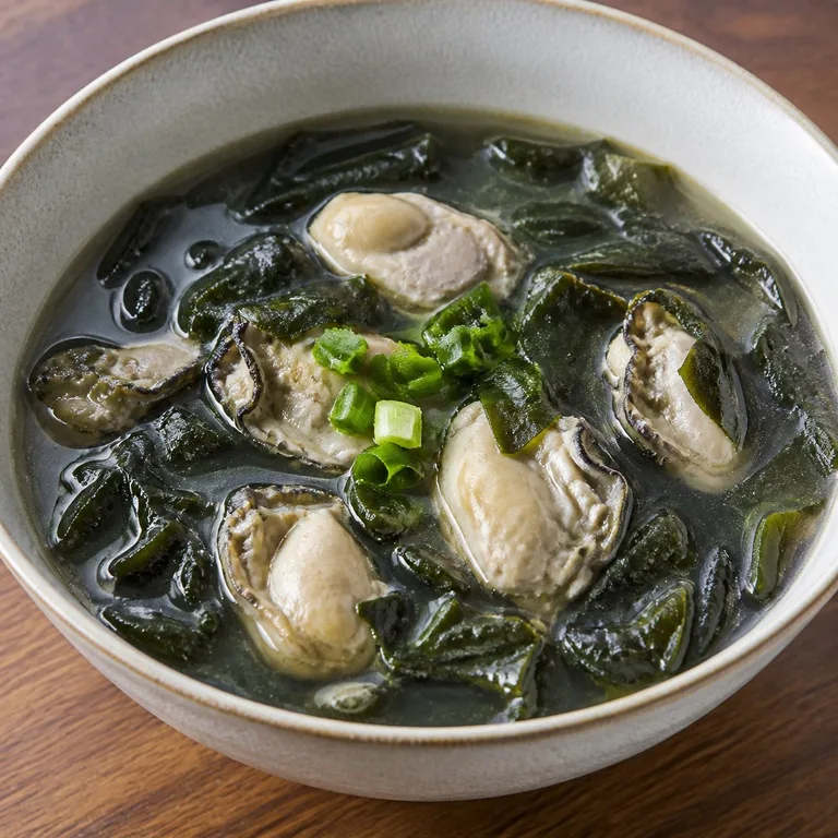 굴미역수프