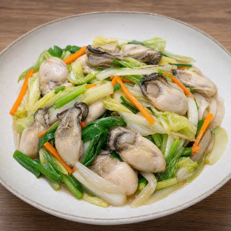 牡蠣と野菜