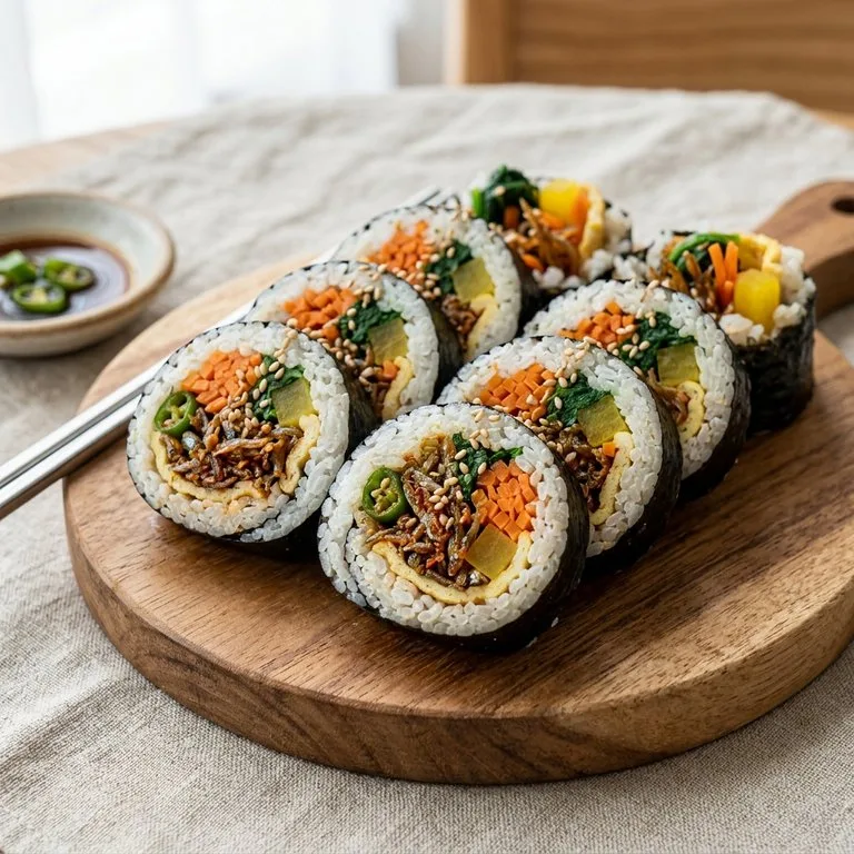គីមបាប់ត្រីល្អិតនិងម្ទេសហឹរ