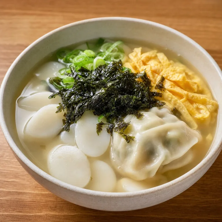 김떡만두국