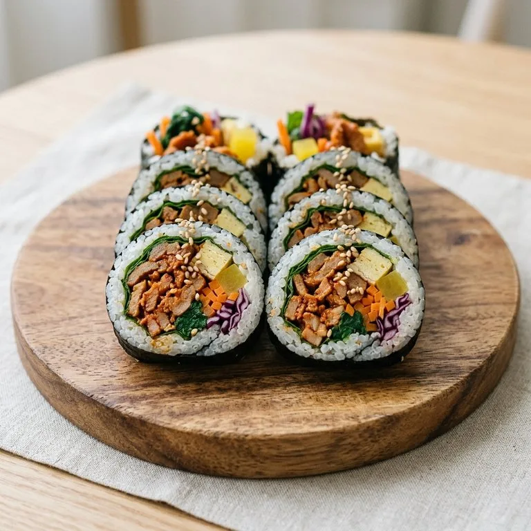 Gimbap Bungkus Babi Tumis Pedas
