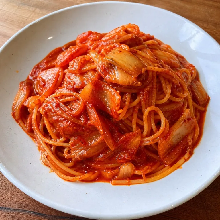 김치고추장스파게티