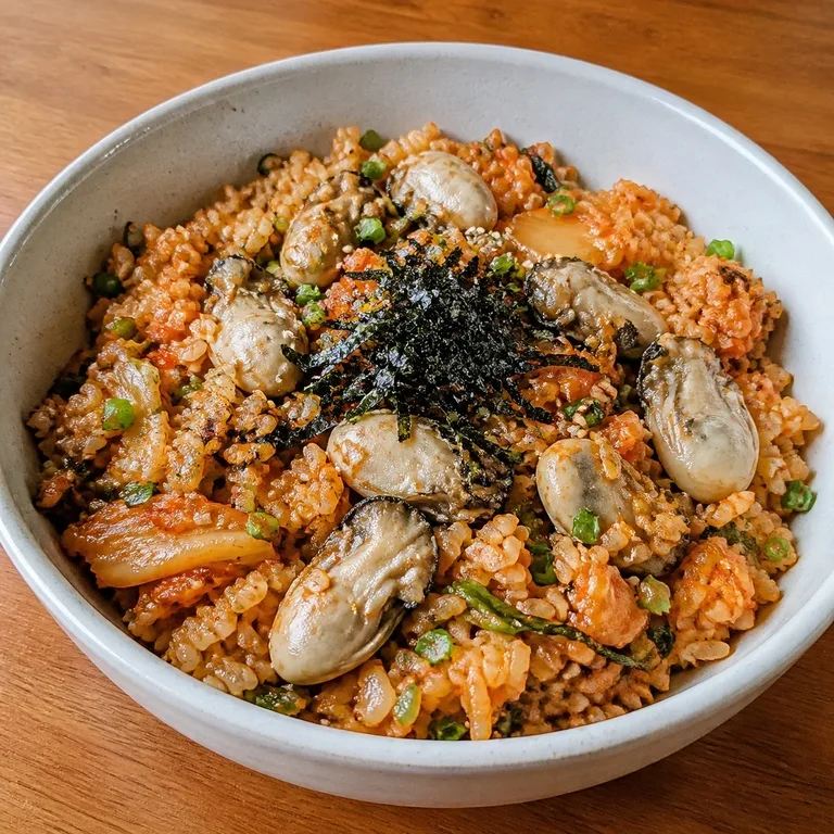 김치굴밥