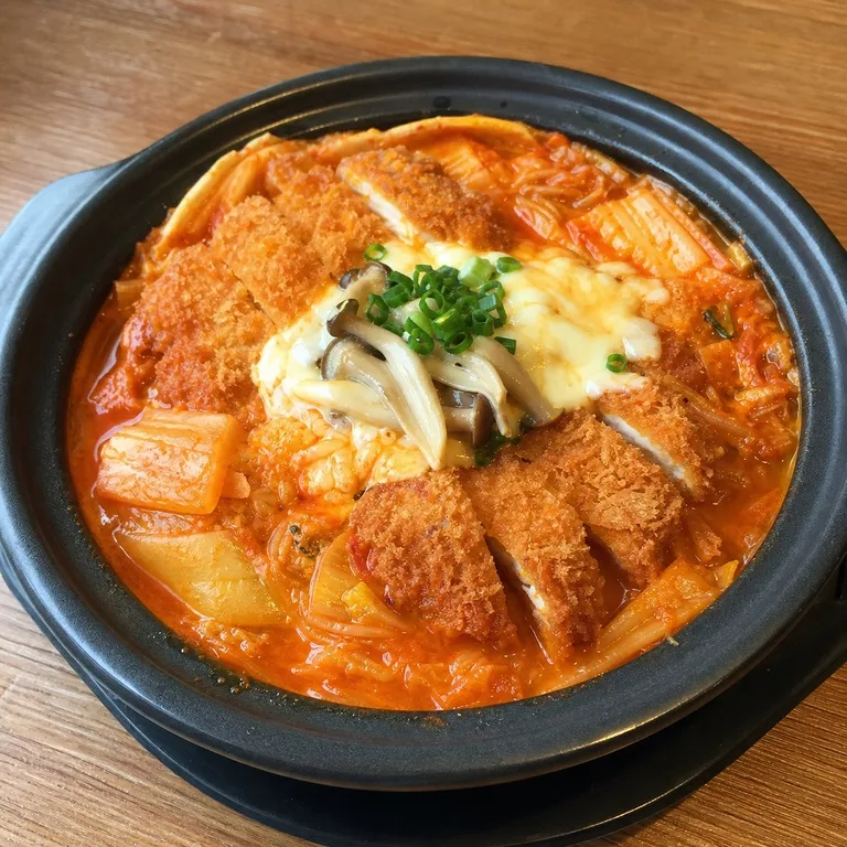 김치돈까스나베