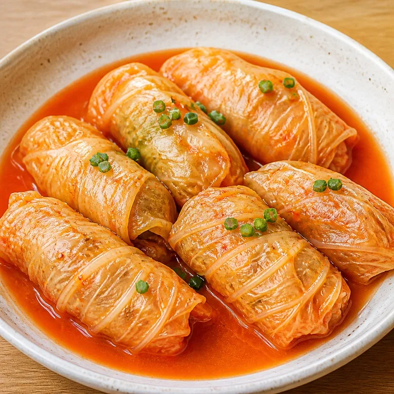 김치말이만두