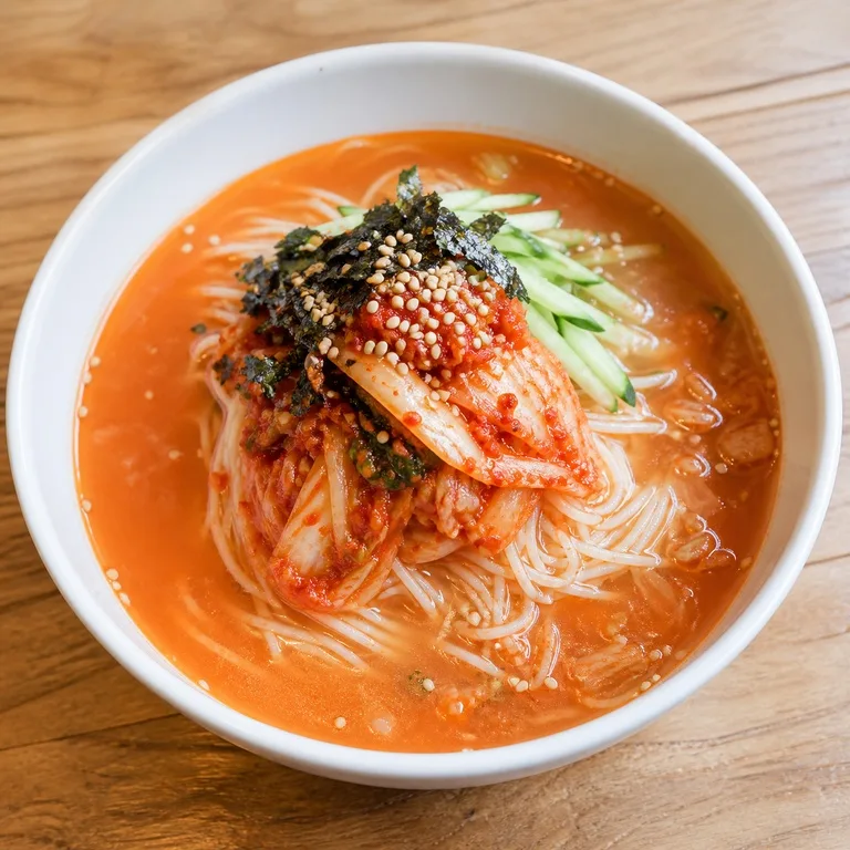 김치물국수