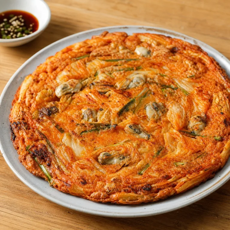 김치바지락빈대떡